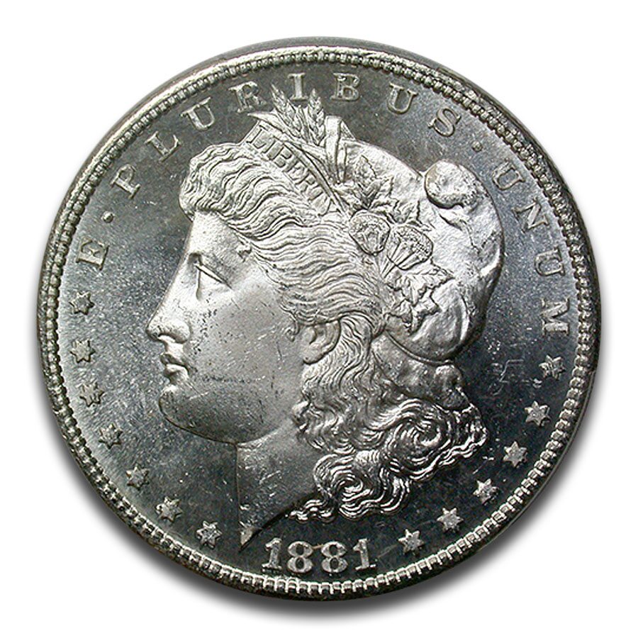 1881-S Morgan Dollar MS-64 DMPL PCGS