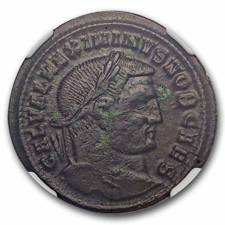Roman Bi Reduced Nummus Maximinius II (310-313 AD) Ch VF NGC