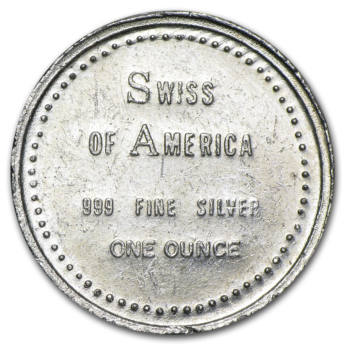 1 oz Silver Round - Swiss of America (23.5 mm)