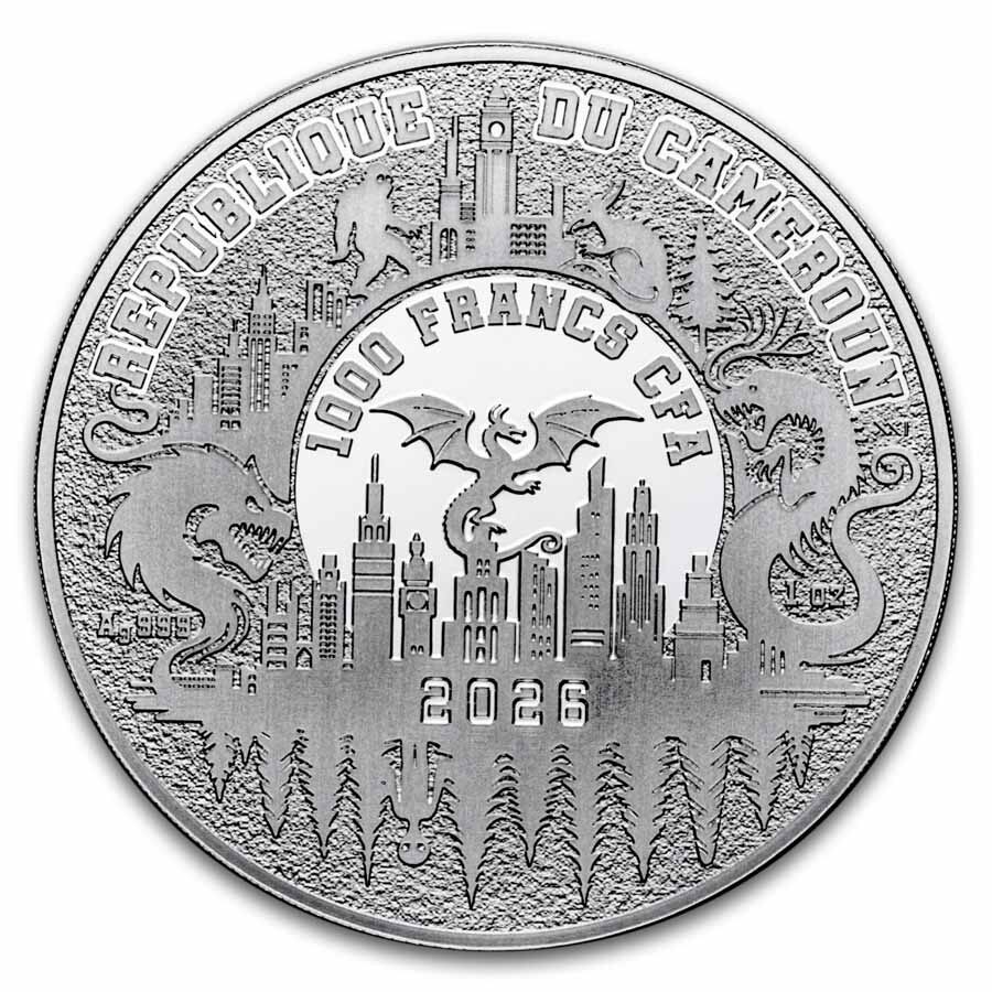 2026 Republic of Cameroon 1 oz Silver Urban Legends: Bloody Mary