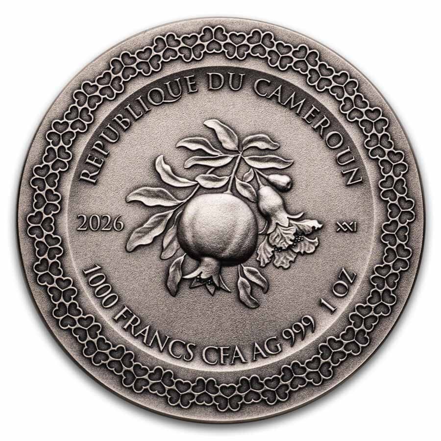2026 Cameroon 1 oz Silver Celestial Beauty; Eternal Love