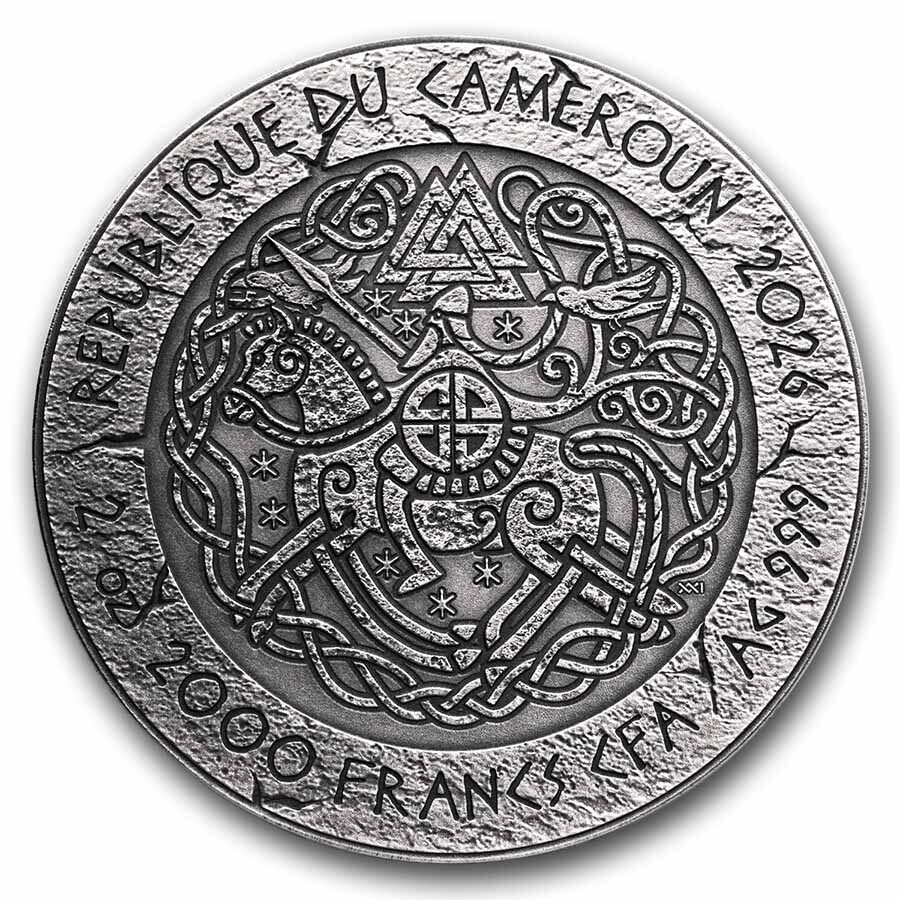 2026 Cameroon 2 oz Silver Way to Valhalla: Rollo of Normandy