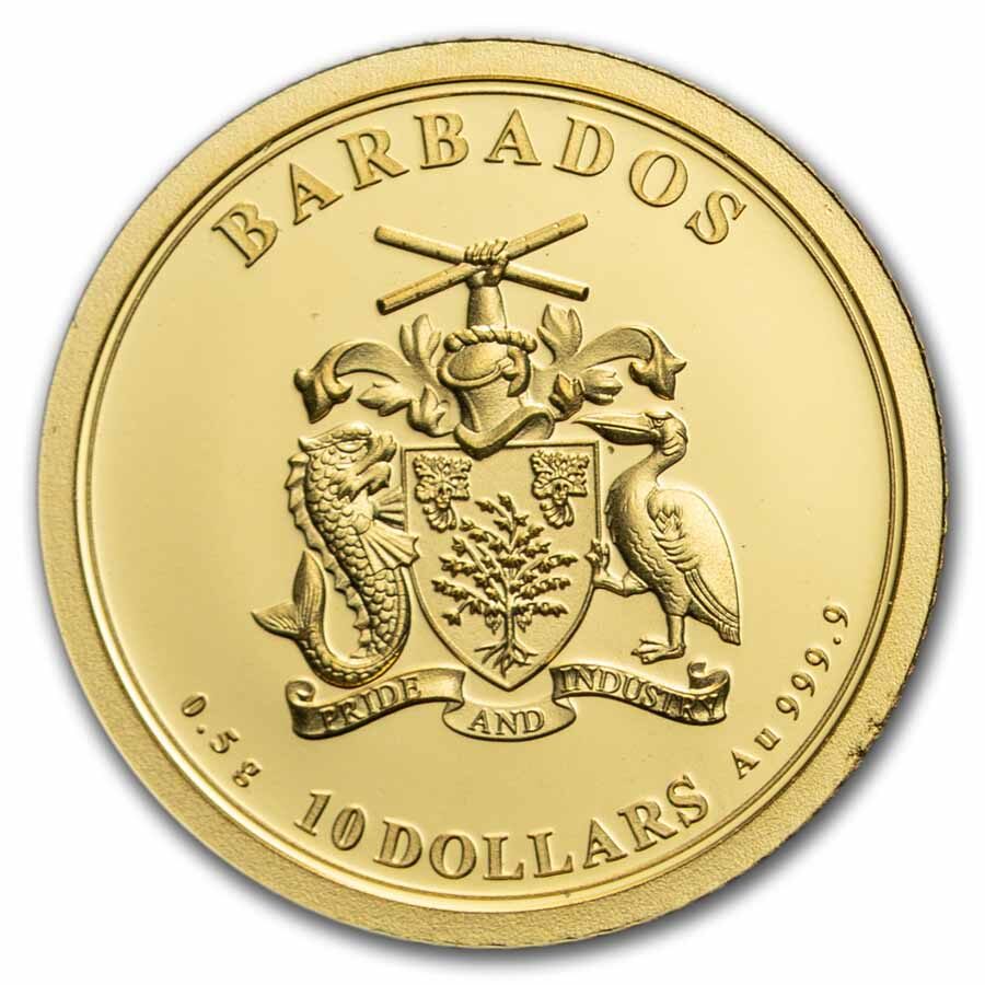 2026 Barbados 1/2 Gram Gold Mozart (in Blister Pack)