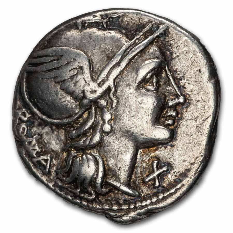 Roman Republic AR Denarius L.Flam. Chilo 109/8 BC VF (Cr-302/1)