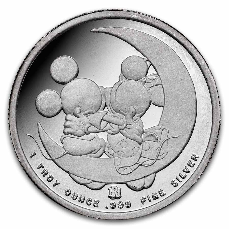 1 oz Silver Round - 1989 Disney Yours Forever (Rarities, 3rd Ed.)