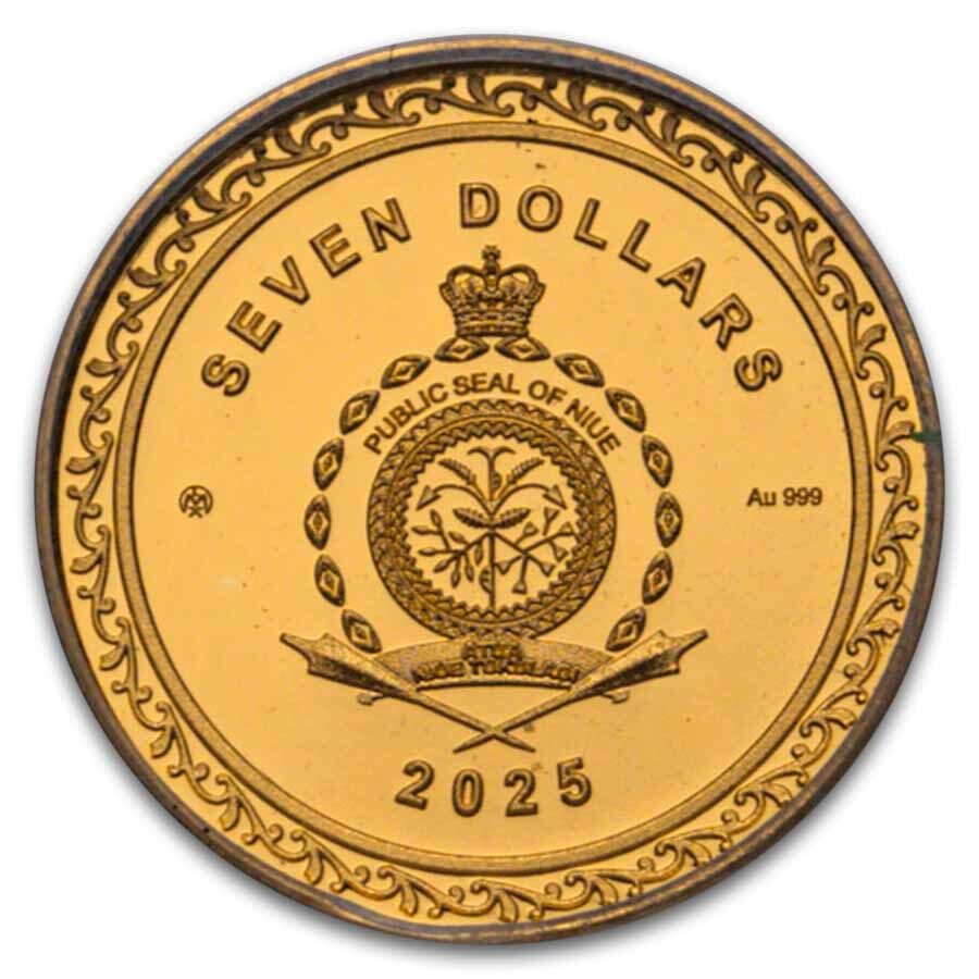 2025 Niue Gold The Lucky Clover Proof (with Box & COA)