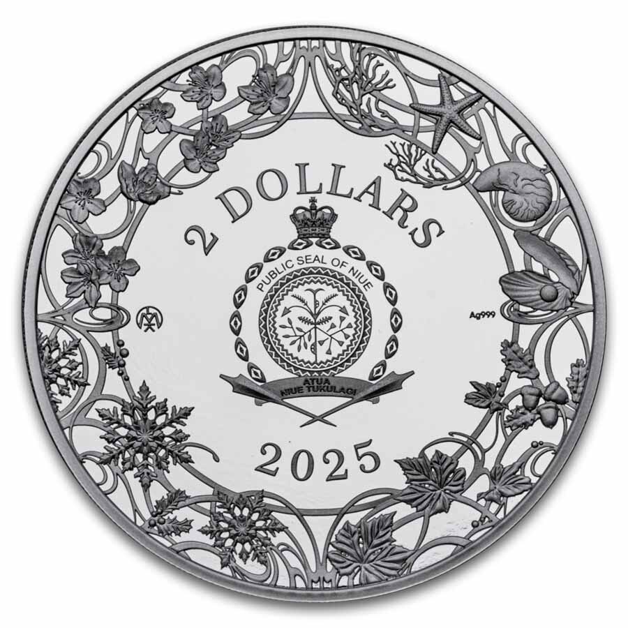 2025 Niue 1 oz Silver Four Seasons: Winter (with Box & COA)