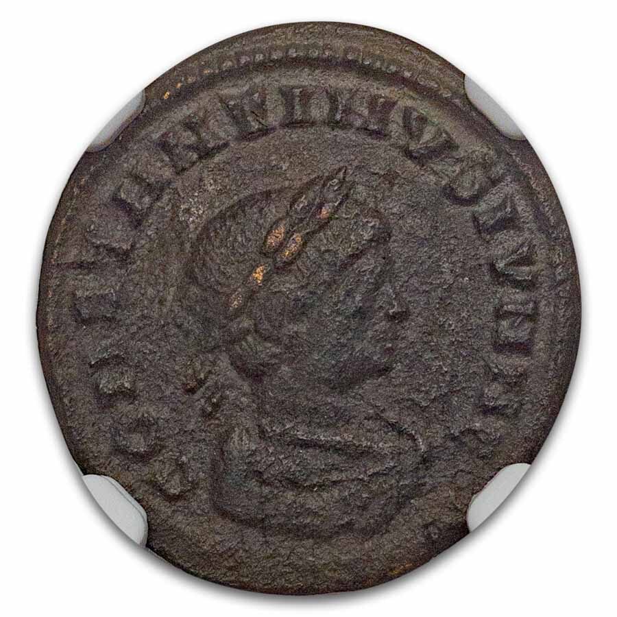 Roman AE3 Bi Nummus Constantine II (337-340 AD) Ch VF NGC