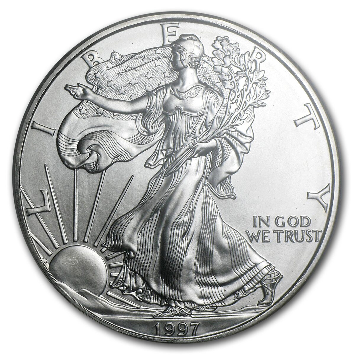 1997 American Silver Eagle MS-69 NGC (First Strikes)