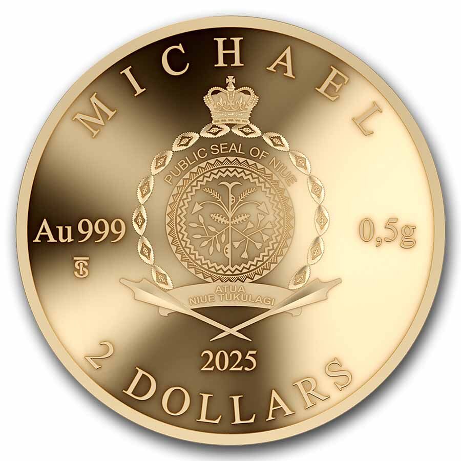 2025 Niue Michael 1/2 gram Gold Proof Coin (Box & COA)
