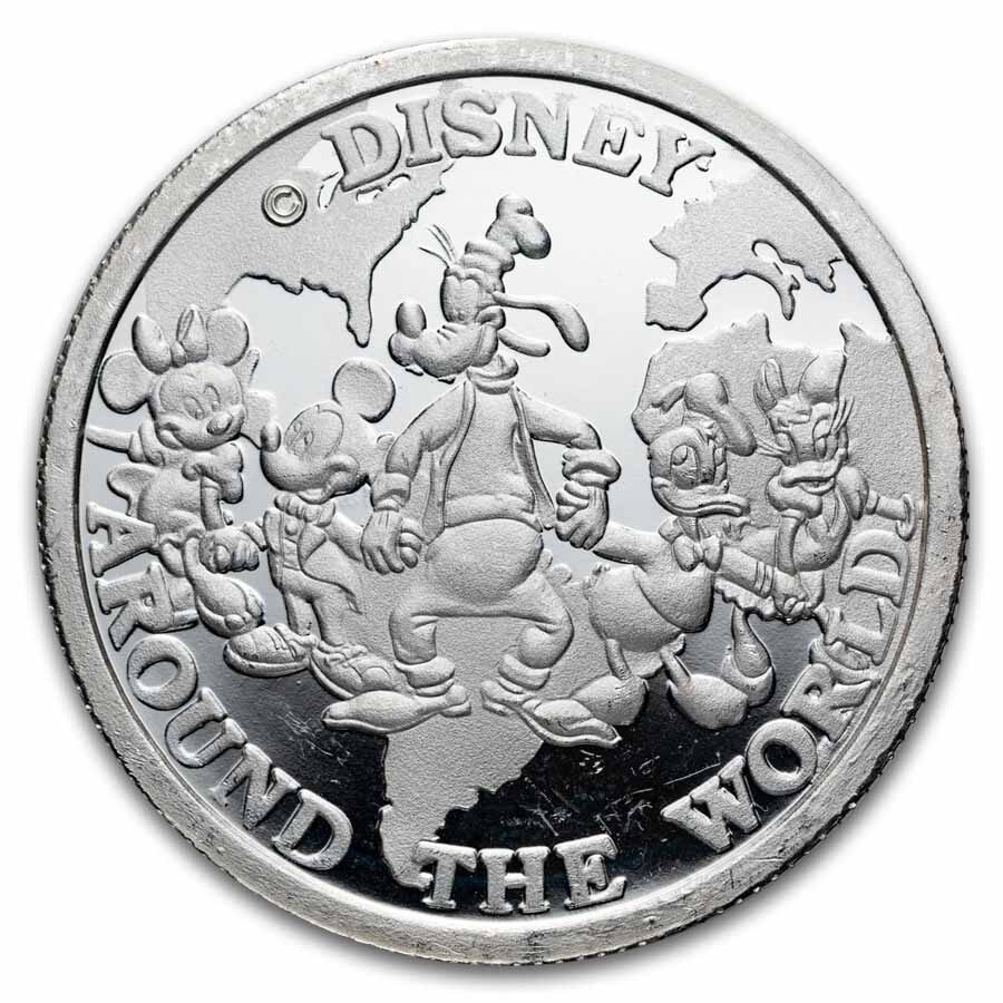 1 oz Silver Round - Disney/Around the World (Capsule Only, Dopey)