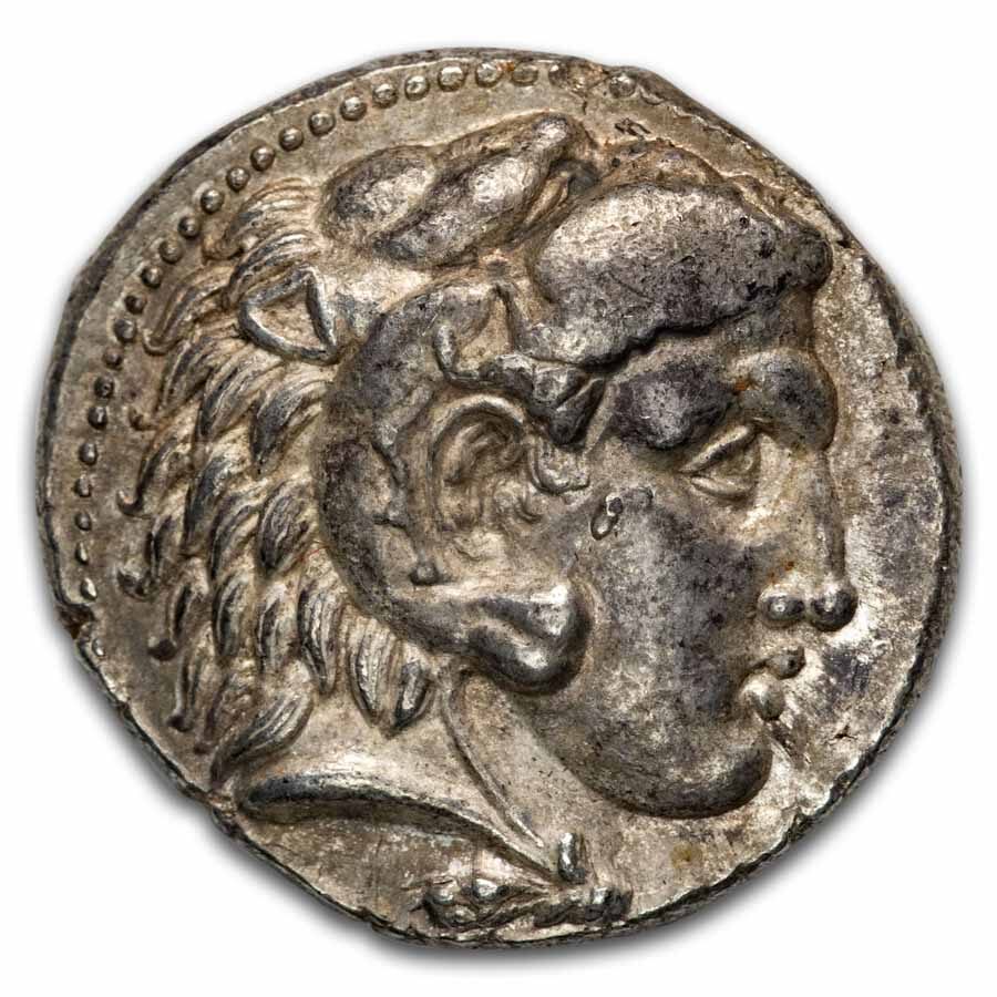 Macedon AR Tetradrachm Alexander III 336-323 BC AU (Random Coin)