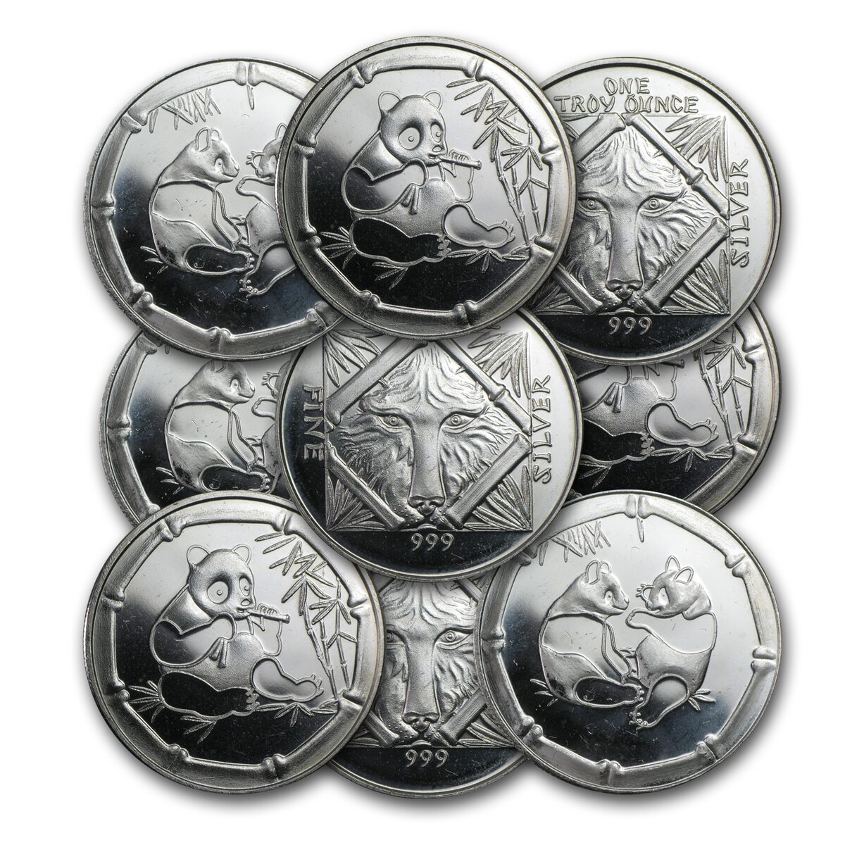 1 oz Silver Round - Chinese Panda Bear