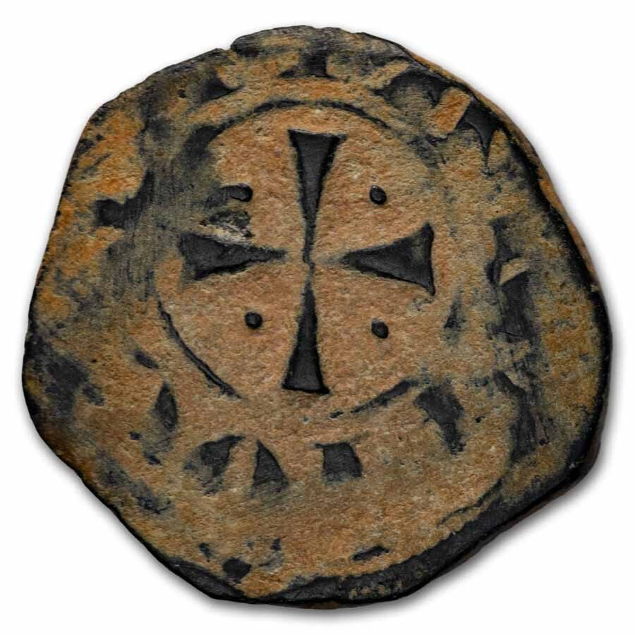 Crusader States Antioch AR Denier Bohemond IV (1202-1232 AD) VF