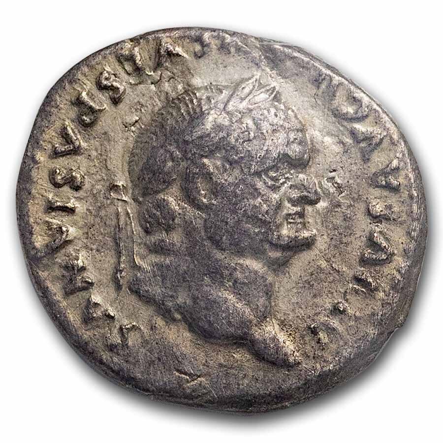 Rome AR Denarius Vespasian (69 AD) Fine (RIC II 364) Judaea Capta