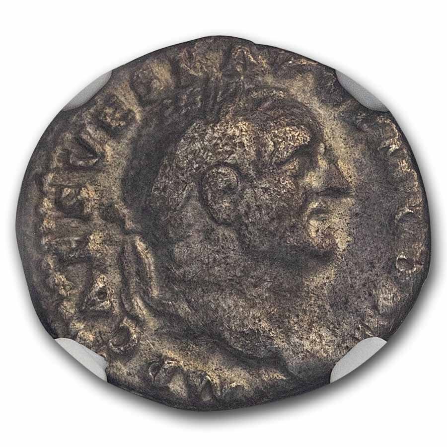 Rome AR Denarius Vespasian (69-79 AD) Fine NGC Judaea Capta