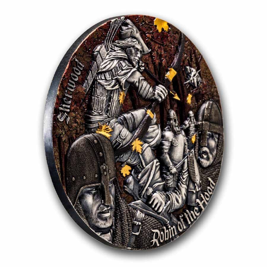 2024 Cameroon 2 oz Silver Sherwood: Robin of the Hood