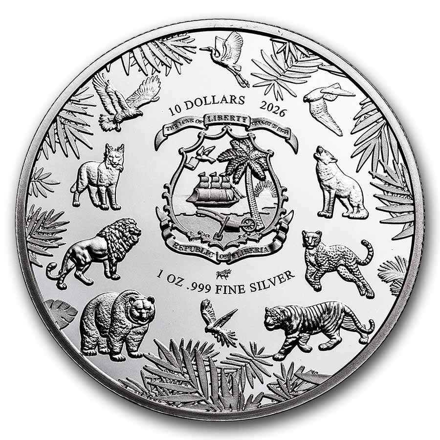 2026 Liberia 1 oz Silver Wild Essence Mammal Collection: Fox