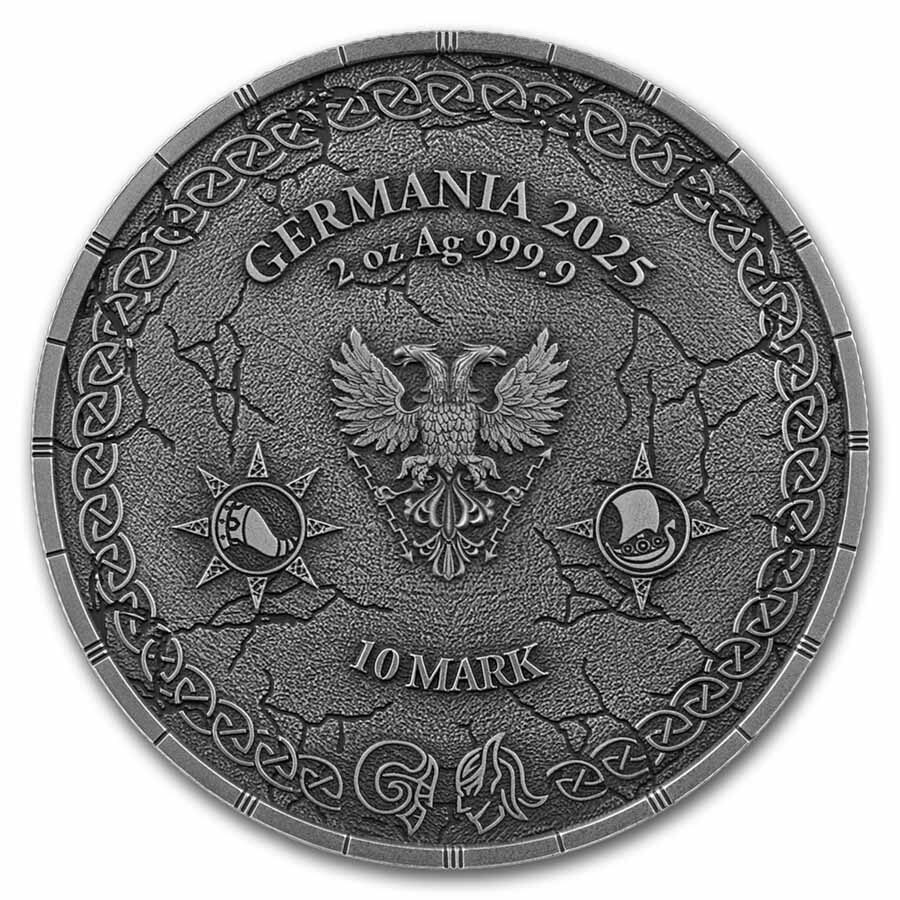 2025 Germania Ragnarok: Loki & Heimdall 2 oz Silver (UHR)