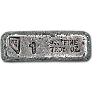 1 oz Silver Bar - Nevada Coin Mart Ingot