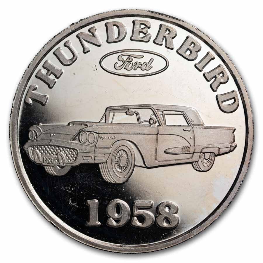 1 oz Silver Round - Ford Classic Cars (Random Motif)