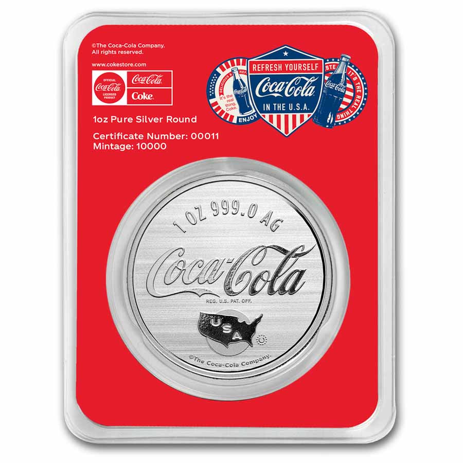 Coca-Cola® 1 oz Silver Colorized Americana (in TEP)