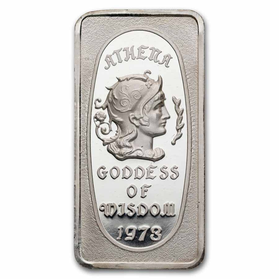 1 oz Silver Art Bar - Great Lakes Mint (1973 Gods/Goddess Series)