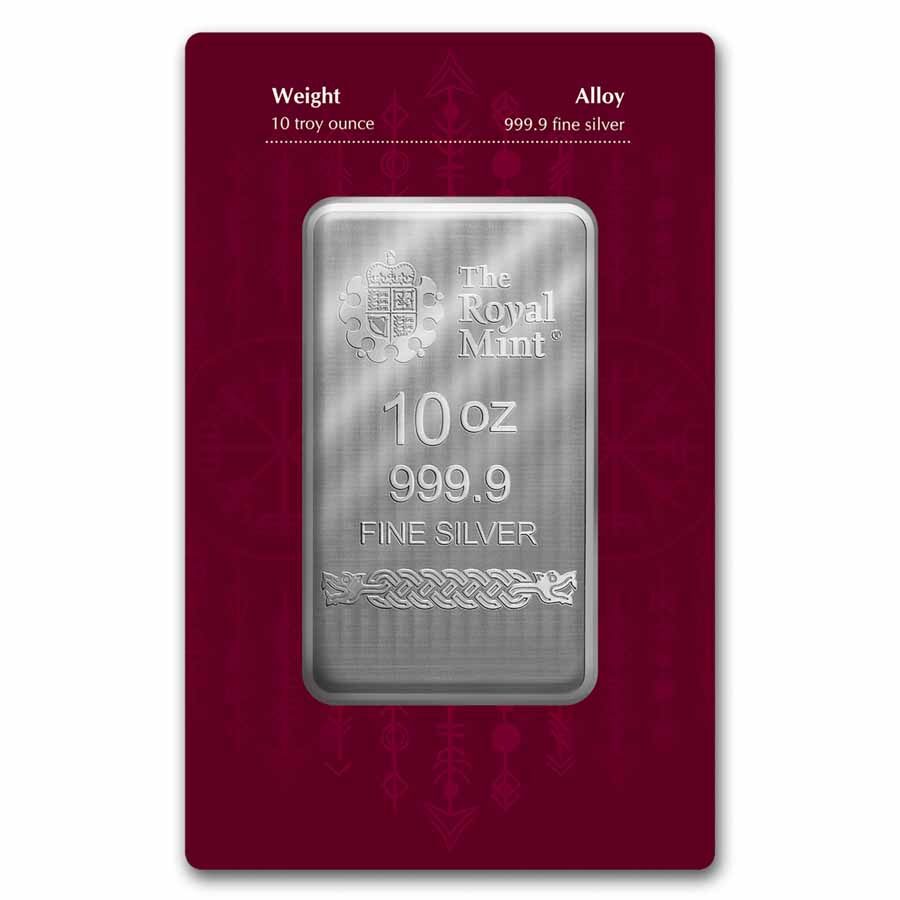 10 oz Silver Bar - The Royal Mint & Germania Mint Norse Gods:Loki