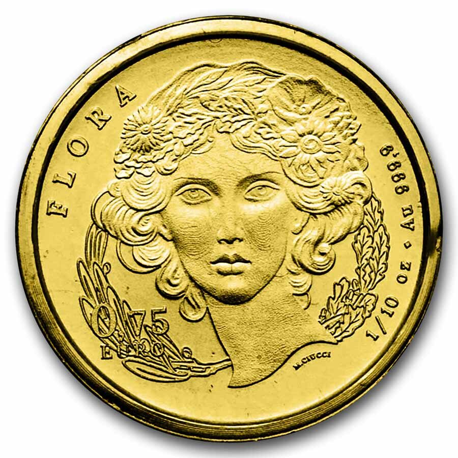 2025 Italy 1/10 oz Gold Flora and Fauna BU (in Card) - The Daisy