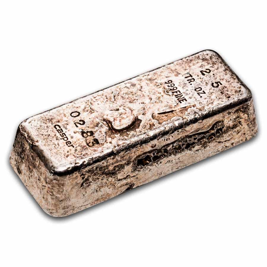 25 oz Silver Bar - Vintage Casper (#0283)