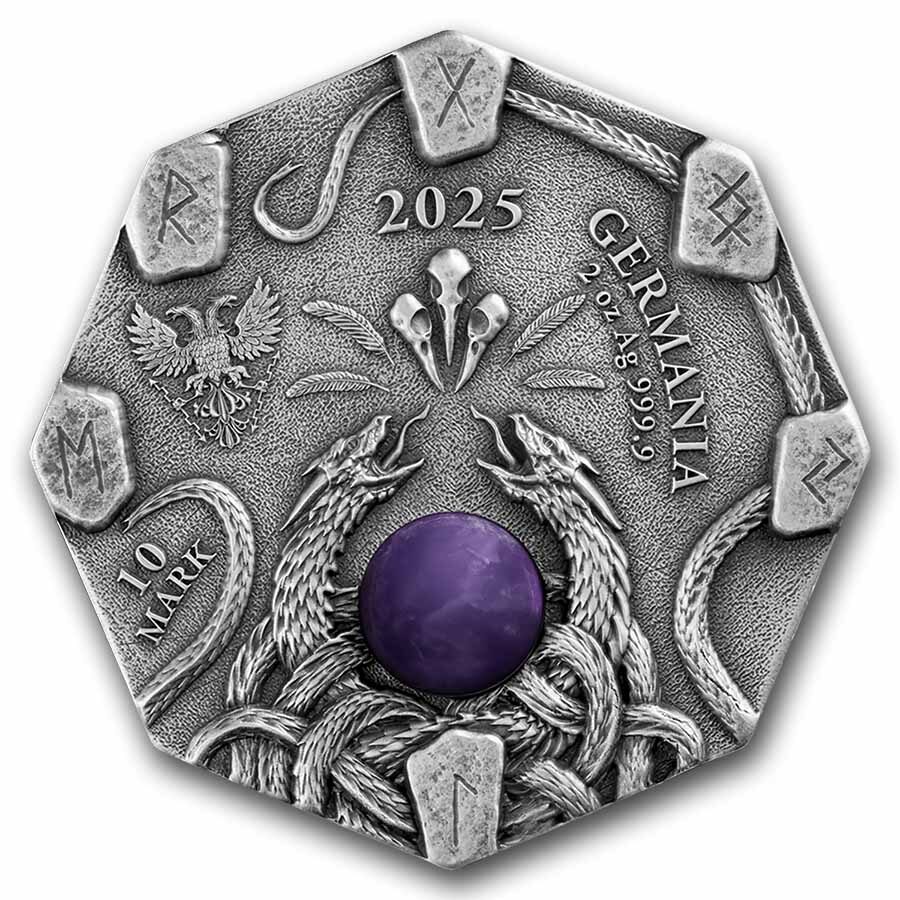 2025 Germania Witchcraft: Herbalist 2 oz Silver (Antiqued, UHR)