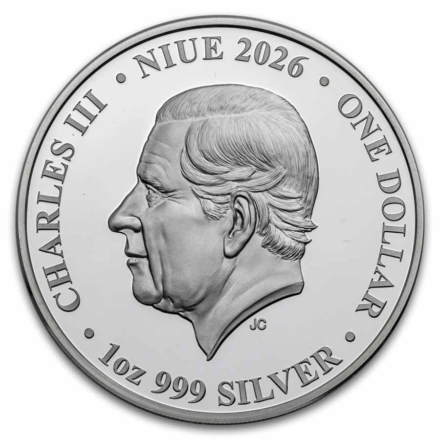 2026 Niue 1 oz Silver Proof Pale-Headed Rosella Bird