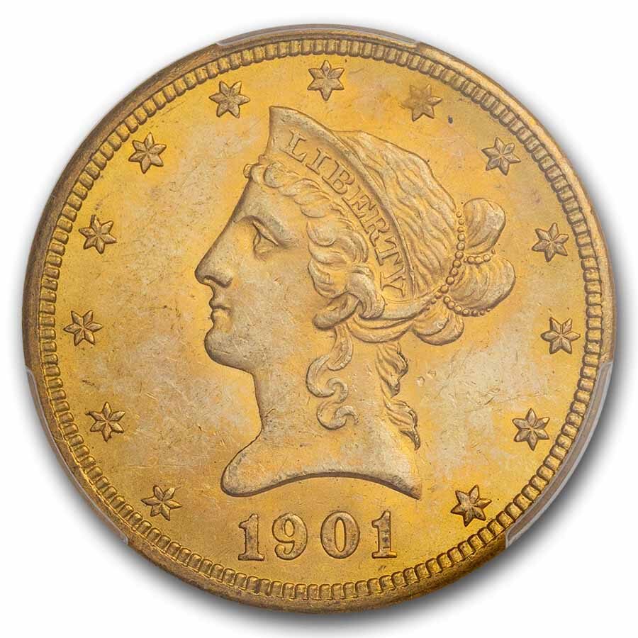 1901-O $10 Liberty Gold Eagle MS-63+ PCGS