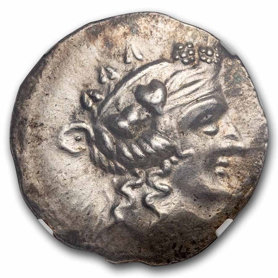 Thrace Thasos AR Tetradrachm Dionysus (2nd-1st Cen. BC) Ch XF NGC