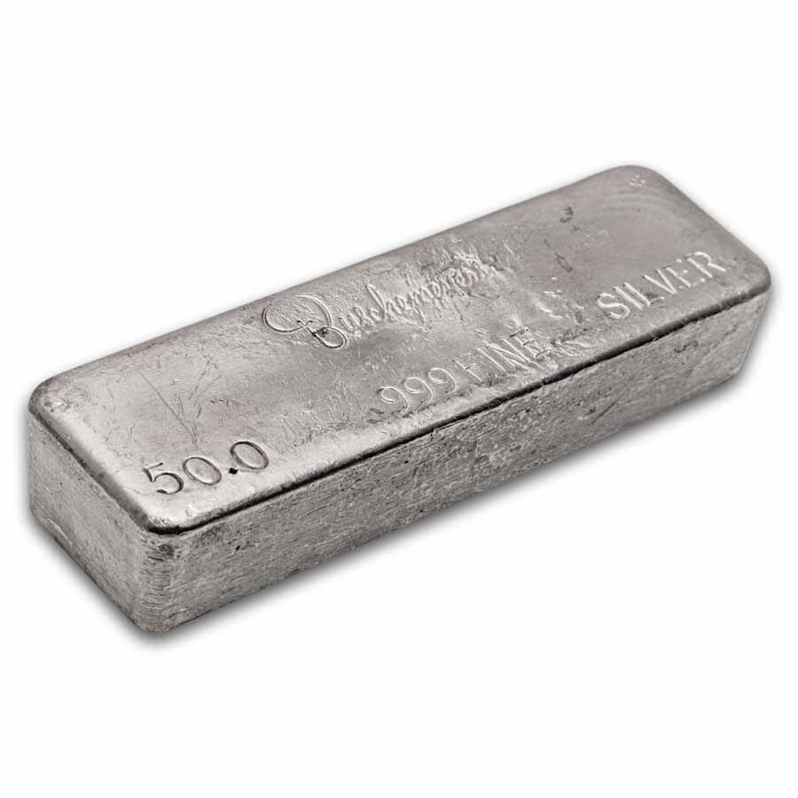 50 oz Silver Bar - Buschemeyer