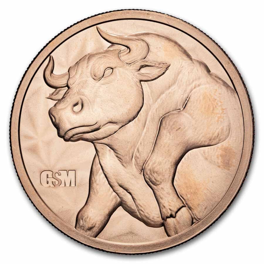 1 oz Copper Round - Bull & Bear