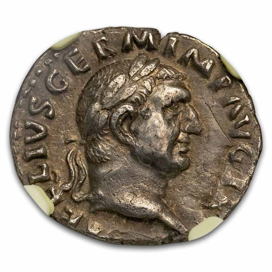 Roman Empire AR Denarius Vitellius (69 AD) XF NGC (RIC I 90) 5/2