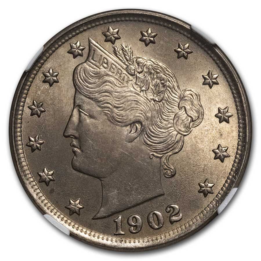 1902 Liberty Head V Nickel MS-64 NGC