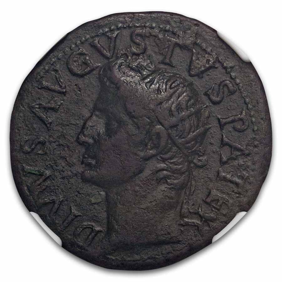 Roman Empire AE As Divus Augustus (22-30 AD) Ch VF 5/3 (RIC I 81)