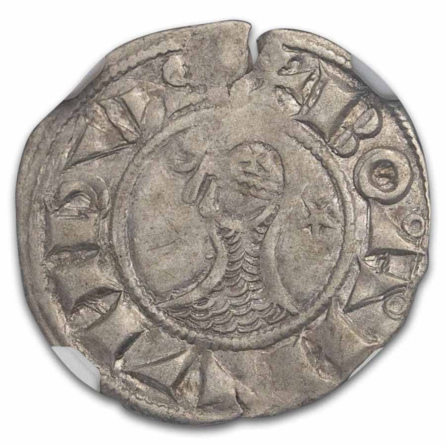 Crusader States Antioch AR Denir Bohemond III 1163-1201 AD AU NGC