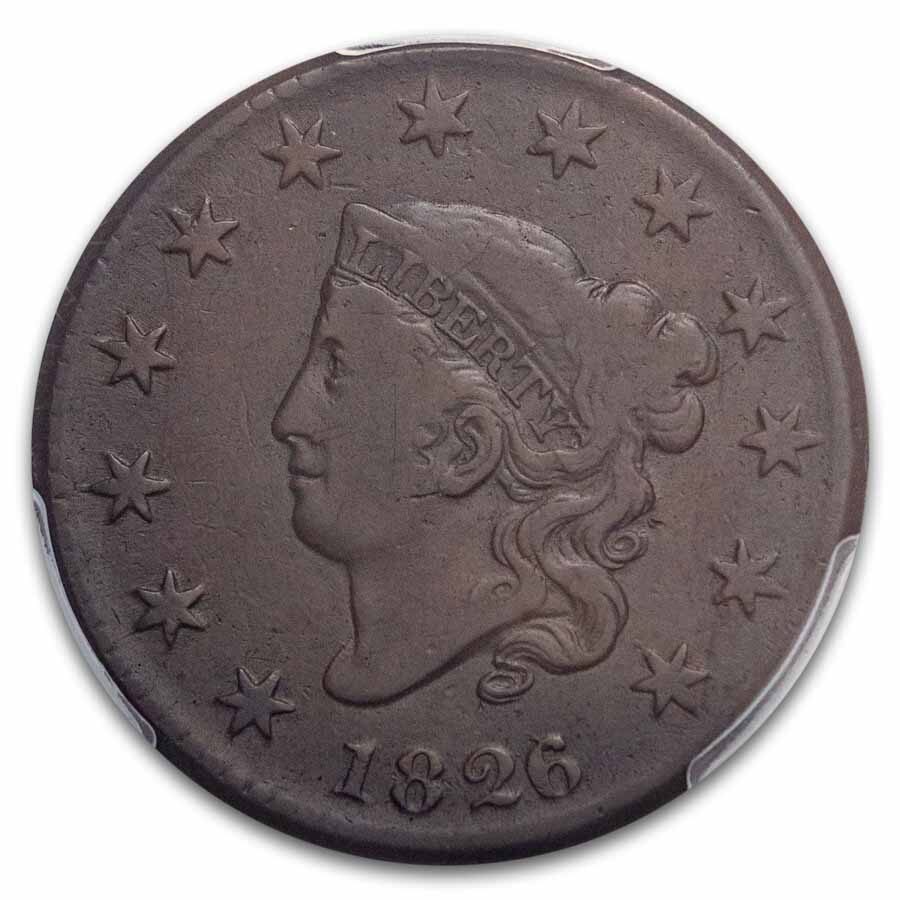 1826/5 Large Cent Fine-12 PCGS