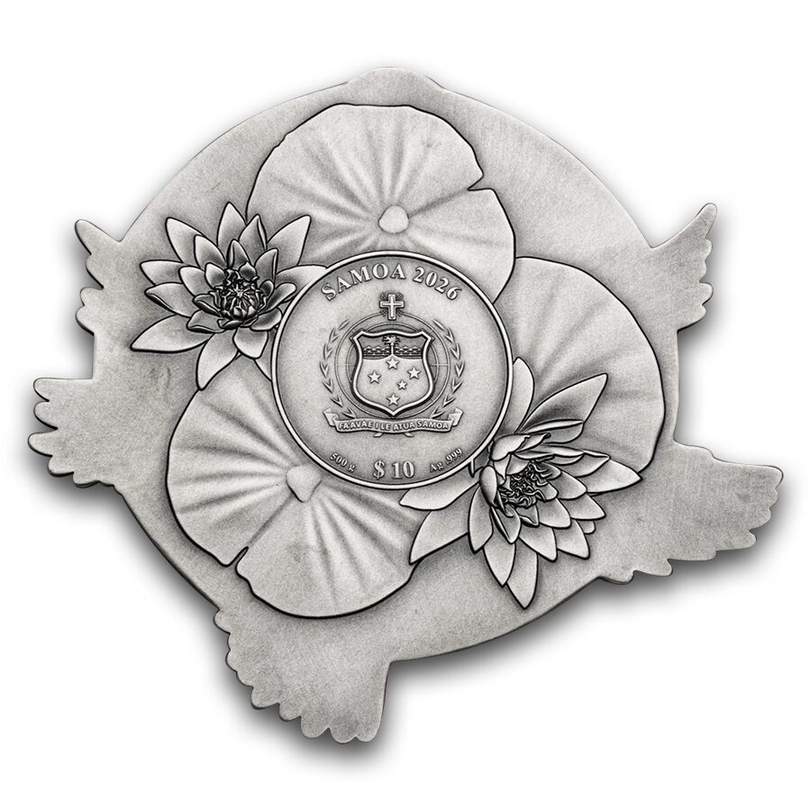 2026 Samoa 500 grams Silver Black & White Swan Special Shape Coin