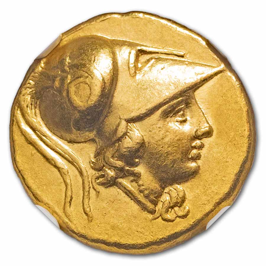 Macedonia Gold Stater of Alexander III (336-323 BC) Ch XF NGC 5/4