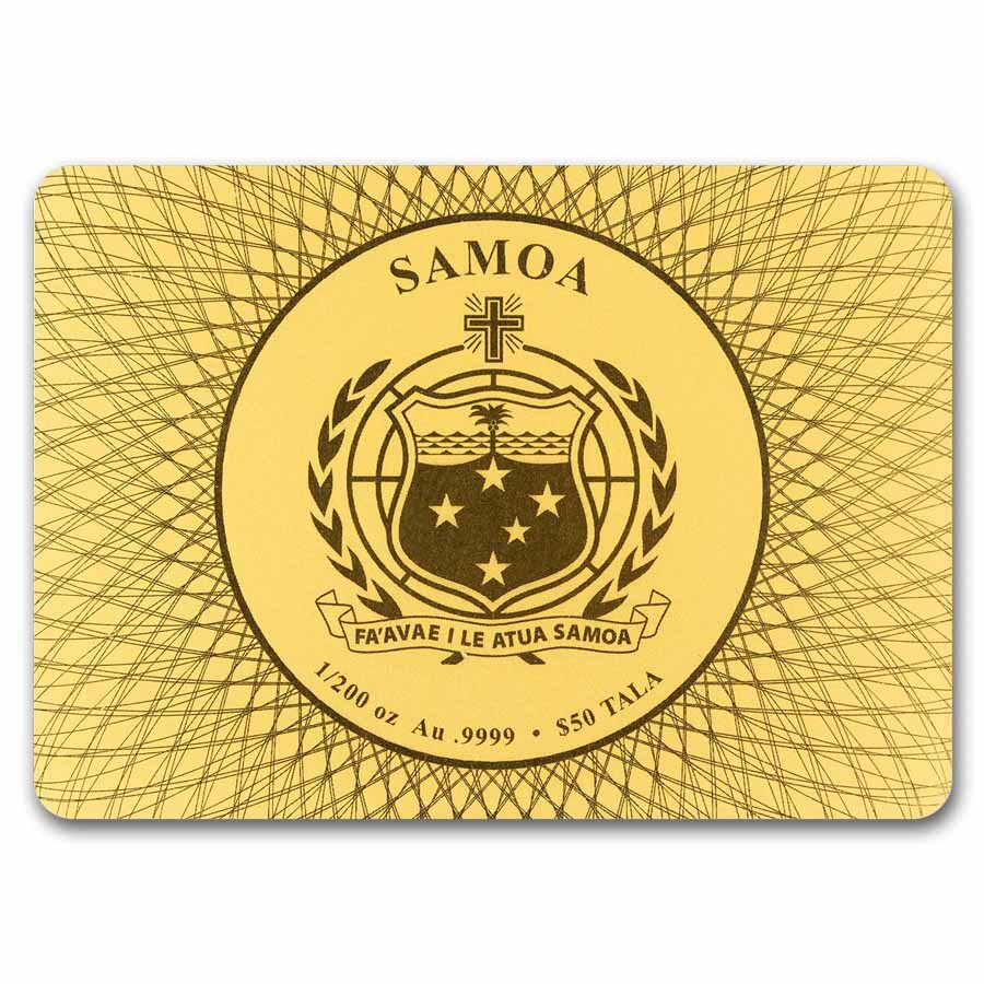 2026 Samoa 1/200 oz Gold Spirit Animals Collection: Owl