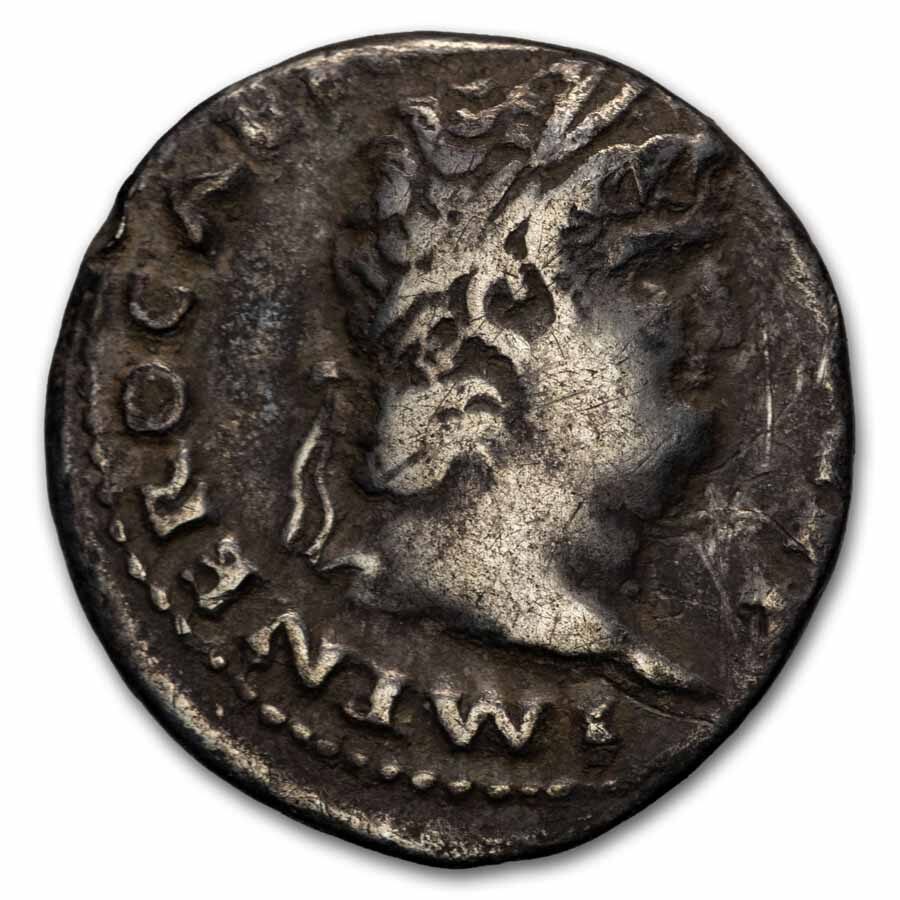 Roman Empire AR Denarius Nero (54-68 AD) Fine (RIC I 68)