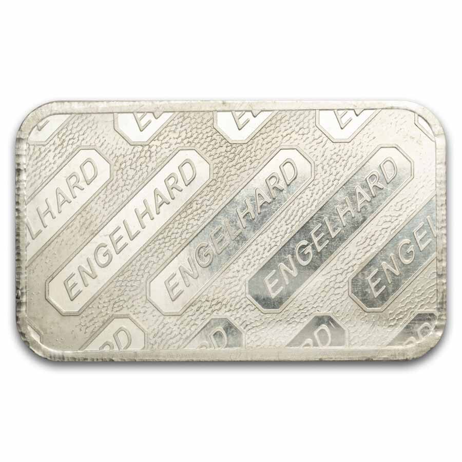 5 oz Silver Bar - Engelhard (Struck, Logo Reverse, Sealed)
