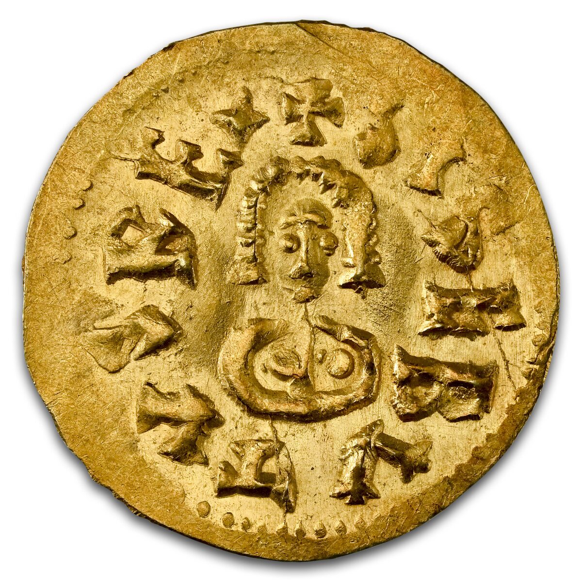 Visigoths Gold Tremissis Sisebut (612-621 AD) MS-65 NGC