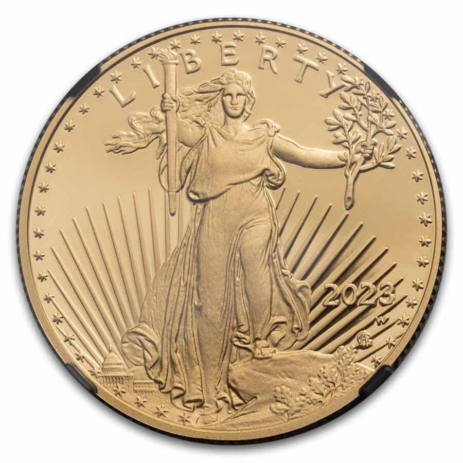 2023-W 1/2 oz Proof Gold Eagle PF-70 NGC (First Day of Issue)