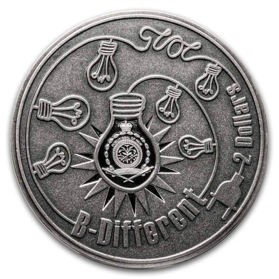 2025 Niue 2 oz Silver Sheep B-Different (w/ Box & COA)