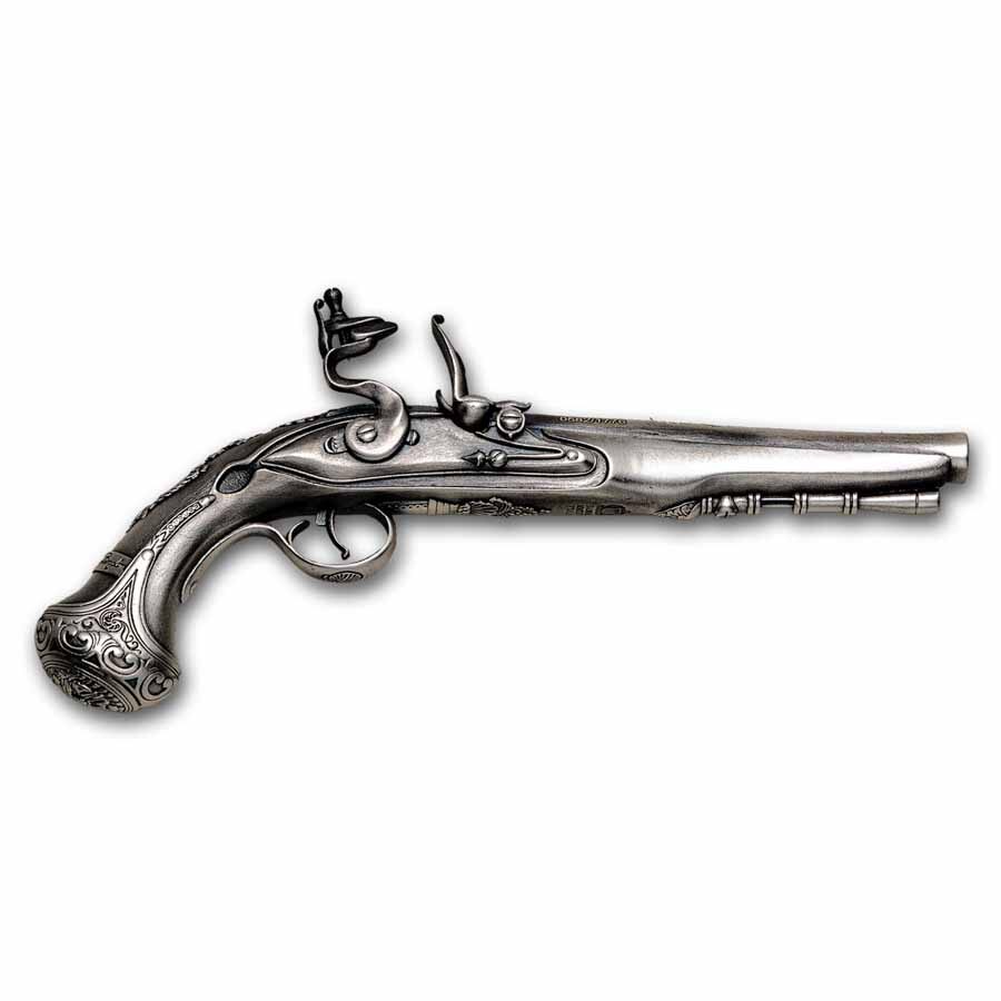 2025 Samoa 2 oz Silver George Washington's Flintlock Pistol Coin